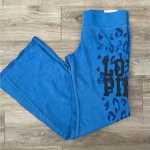 NWT VS Pink Leopard Cheetah Vintage Flare Sweatpants - S
